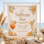 Citrus Wedding Bar Linen Tapestry – main product view