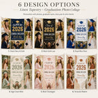 Graduation Photo Linen Tapestry – product photo 2