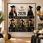 Graduation Photo Collage Linen Tapestry – product photo 5