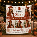 Graduation Photo Collage Linen Tapestry – product photo 7