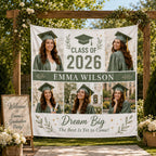 Graduation Photo Collage Linen Tapestry – product photo 8