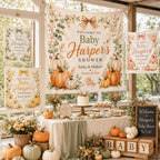 Personalized Fall Baby Shower Linen Tapestry – product photo 6