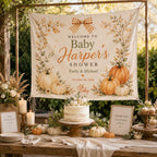 Personalized Fall Baby Shower Linen Tapestry – product photo 8