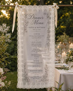Wedding Vow Lace Banner, Personalized Sheer Ceremony Sign – product photo 10