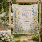 Wildflower Bridal Shower Linen Tapestry – product photo 10