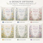 Wildflower Bridal Shower Linen Tapestry – product photo 2