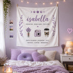 Personalized Name Linen Tapestry – product photo 6