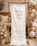 Satin Welcome Baby Shower Banner – product photo 7