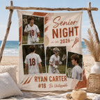 Senior Night Sports Linen Tapestry – main product view