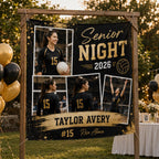 Senior Night Sports Linen Tapestry – product photo 9