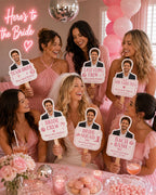 Bachelorette Face Fan, Custom Groom Photo Fan – main product view