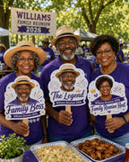 Custom Photo Hand Fan, Family Reunion Party Favor – product photo 2