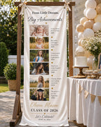 Graduation Timeline Banner, Custom Photo Fabric Sign – product photo 10
