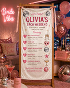 Bachelorette Weekend Itinerary Banner – product photo 8