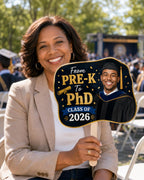 Custom Graduation Photo Hand Fan, Class of 2026 Keepsake Prop – product photo 10