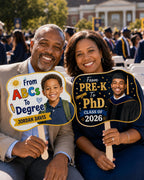 Custom Graduation Photo Hand Fan, Class of 2026 Keepsake Prop – product photo 6