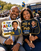 Custom Graduation Photo Hand Fan, Class of 2026 Keepsake Prop – product photo 9