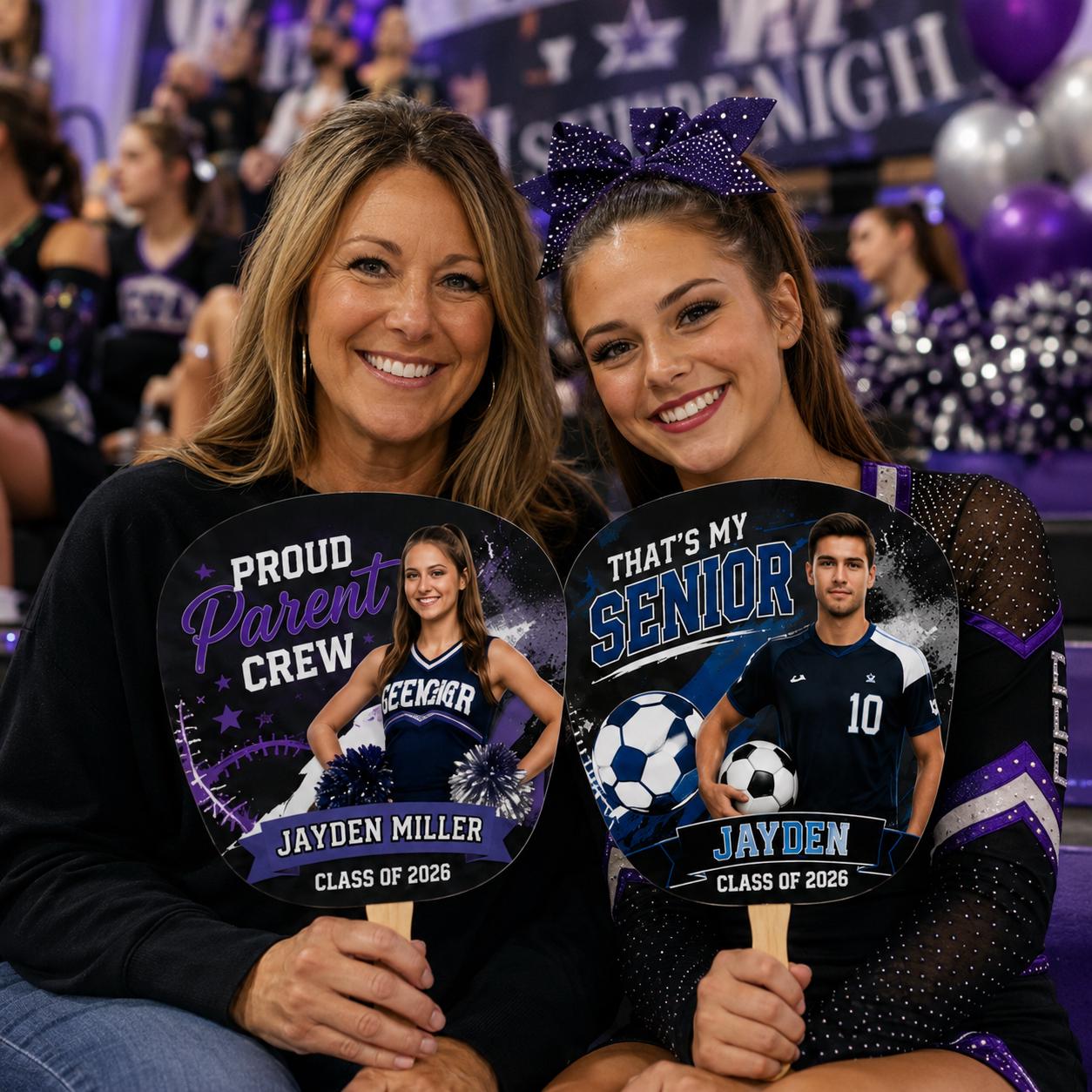 Custom Senior Night Football Fan, Personalized Athlete Photo Prop (Class of 2026) - product image 7