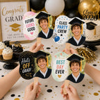 Custom Photo Graduation Party Fans – main product view