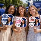 Custom Graduation Photo Fan, Class of 2026 Personalized Grad Prop – product photo 7