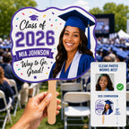 Custom Graduation Photo Fan, Class of 2026 Personalized Grad Prop – product photo 10