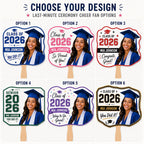 Custom Graduation Photo Fan, Class of 2026 Personalized Grad Prop – product photo 3