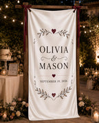 Personalized Satin Engagement Banner – product photo 5