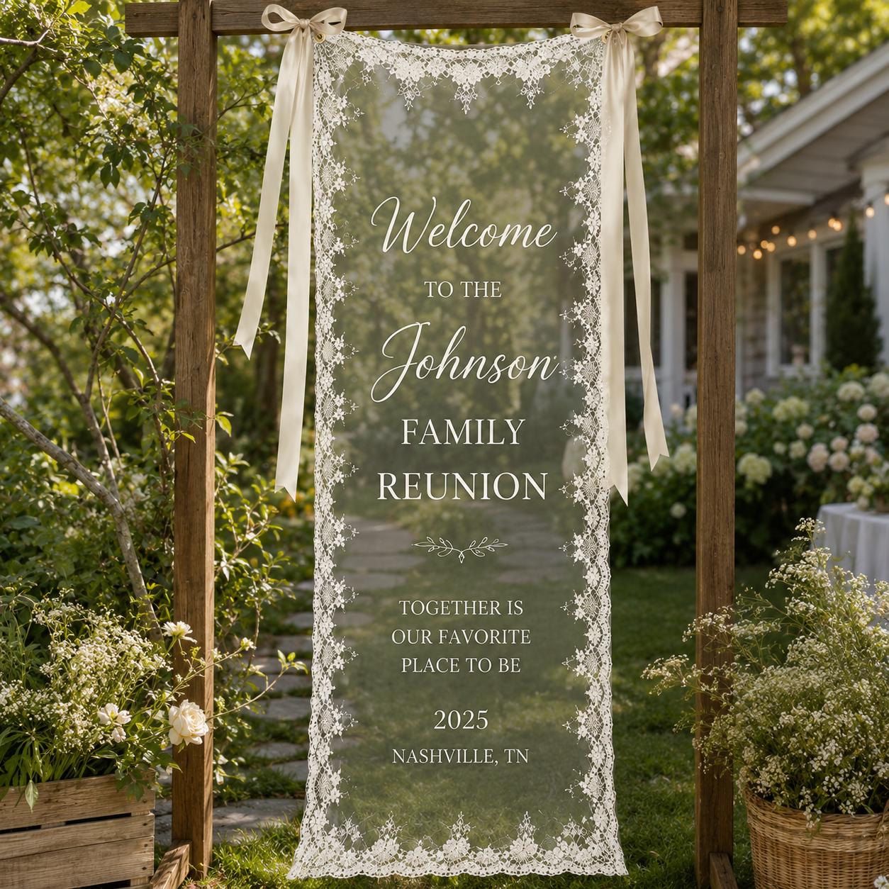 Bachelorette Cocktail Linen Tapestry, Personalized Bride Party Backdrop, Custom Coquette Bow Weekend Banner - product image 8