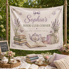 Personalized Reading Nook Linen Tapestry – product photo 9