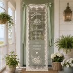 Personalized Seasonal Lace Door Banner – main product view