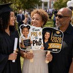Custom Graduation Photo Hand Fan, Class of 2026 Grad Prop – product photo 6