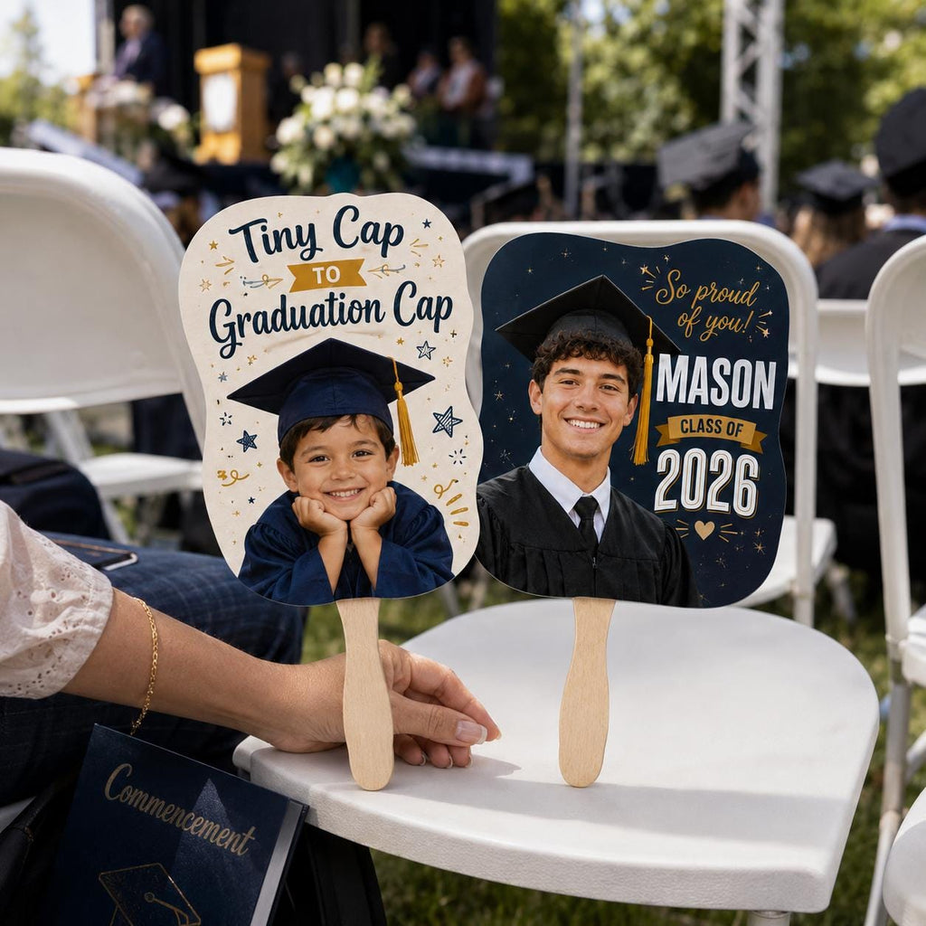 Custom Graduation Photo Fan, Class of 2026 Grad Prop, Personalized Keepsake - product image 6