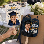 Custom Graduation Photo Fan, Class of 2026 Grad Prop, Personalized Keepsake – main product view