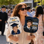 Custom Graduation Photo Fan, Class of 2026 Grad Prop, Personalized Keepsake – product photo 2