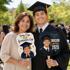 Custom Graduation Photo Fan, Class of 2026 Grad Prop, Personalized Keepsake – product photo 7