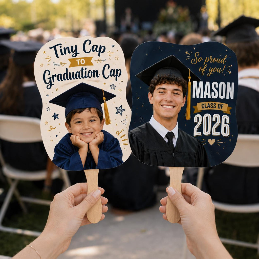 Custom Graduation Photo Fan, Class of 2026 Grad Prop, Personalized Keepsake - product image 8