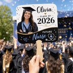 Custom Photo Graduation Fan, Class of 2026 Future Nurse Prop – product photo 6
