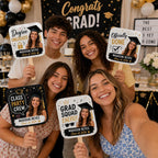 Custom Photo Graduation Hand Fans – main product view