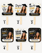 Custom Photo Graduation Hand Fans – product photo 4