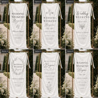 Personalized Satin Wedding Welcome Banner, Event Decor Signage – product photo 4