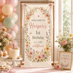 Wildflower First Birthday Banner – product photo 4