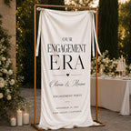 Personalized Engagement Party Satin Banner – product photo 5