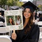 Custom Double Photo Graduation Fan – main product view