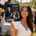 Custom Double Photo Graduation Fan – product photo 10