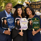 Custom Photo Graduation Fan, Class of 2026 Proud Grandma Prop – product photo 4
