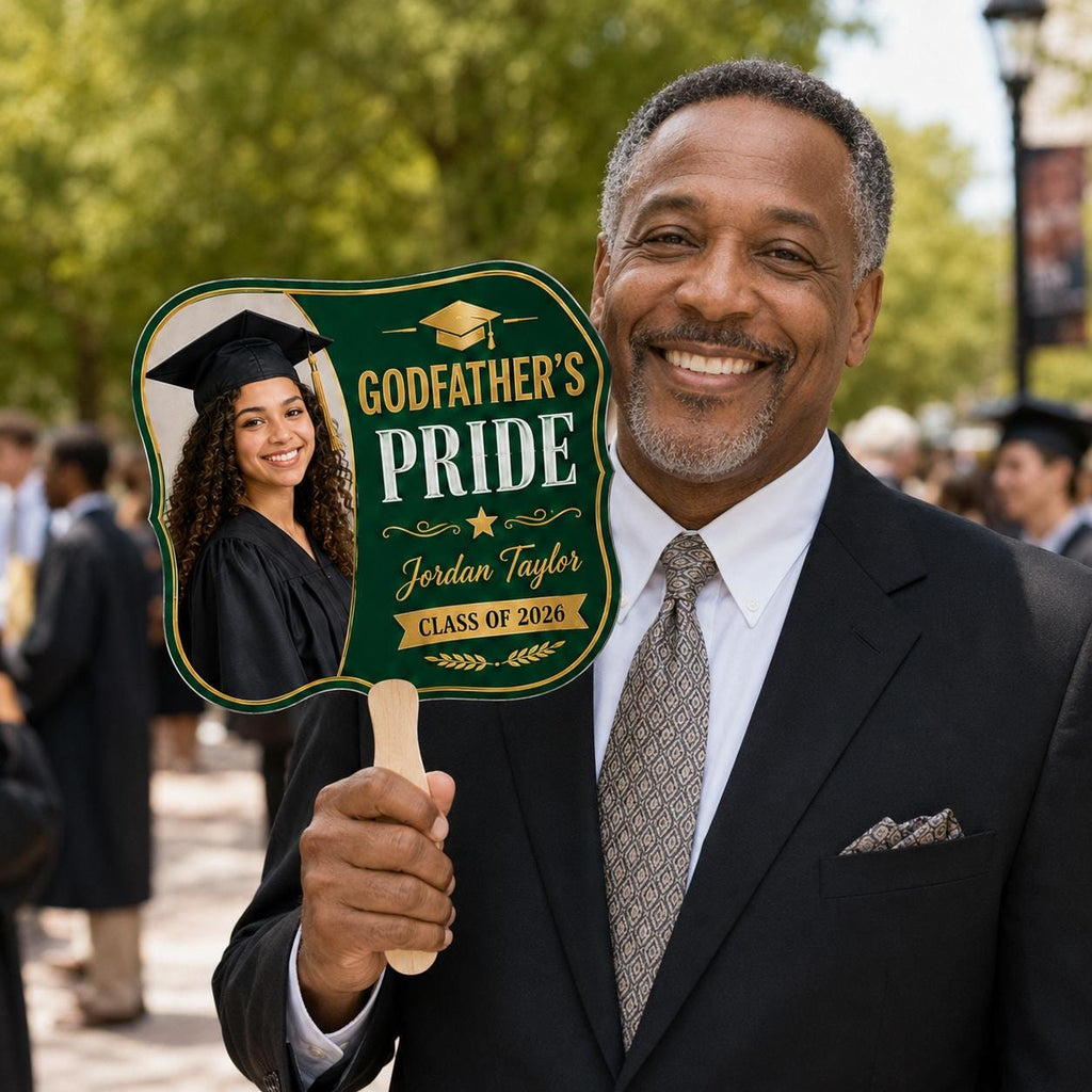 Custom Photo Graduation Fan, Class of 2026 Proud Grandma Prop - product image 6