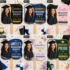 Custom Photo Graduation Fan, Class of 2026 Proud Grandma Prop – product photo 2