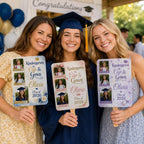 Custom Graduation Photo Fan, Class of 2026 Grad Prop, Personalized Timeline Keepsake – product photo 6