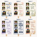 Custom Graduation Photo Fan, Class of 2026 Grad Prop, Personalized Timeline Keepsake – product photo 2