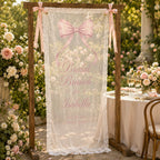 Personalized Lace Bridal Brunch Banner – product photo 7
